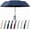 Blue, variant on Automatic Folding Umbrella, Ring Buckle Windproof 10 Rib Umbrella, Auto Open Close 2 in 1 Sun Rain Pocket Travel Umbrella, White