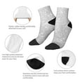 thumbnail image 6 of Bingfone Silver Glitter Design Patterned Men'S Women'S Casual Cotton Socks, 6 of 9
