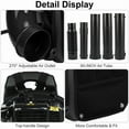 thumbnail image 5 of 52CC Backpack Gas Powered Leaf Blower 550CFM 1.7HP 2 Cycle Grass Lawn Blower Air Cooling, Low Vibration and Ergonomic Design for Outdoor Gard Yard Cleaning and Snow Removal, 5 of 9