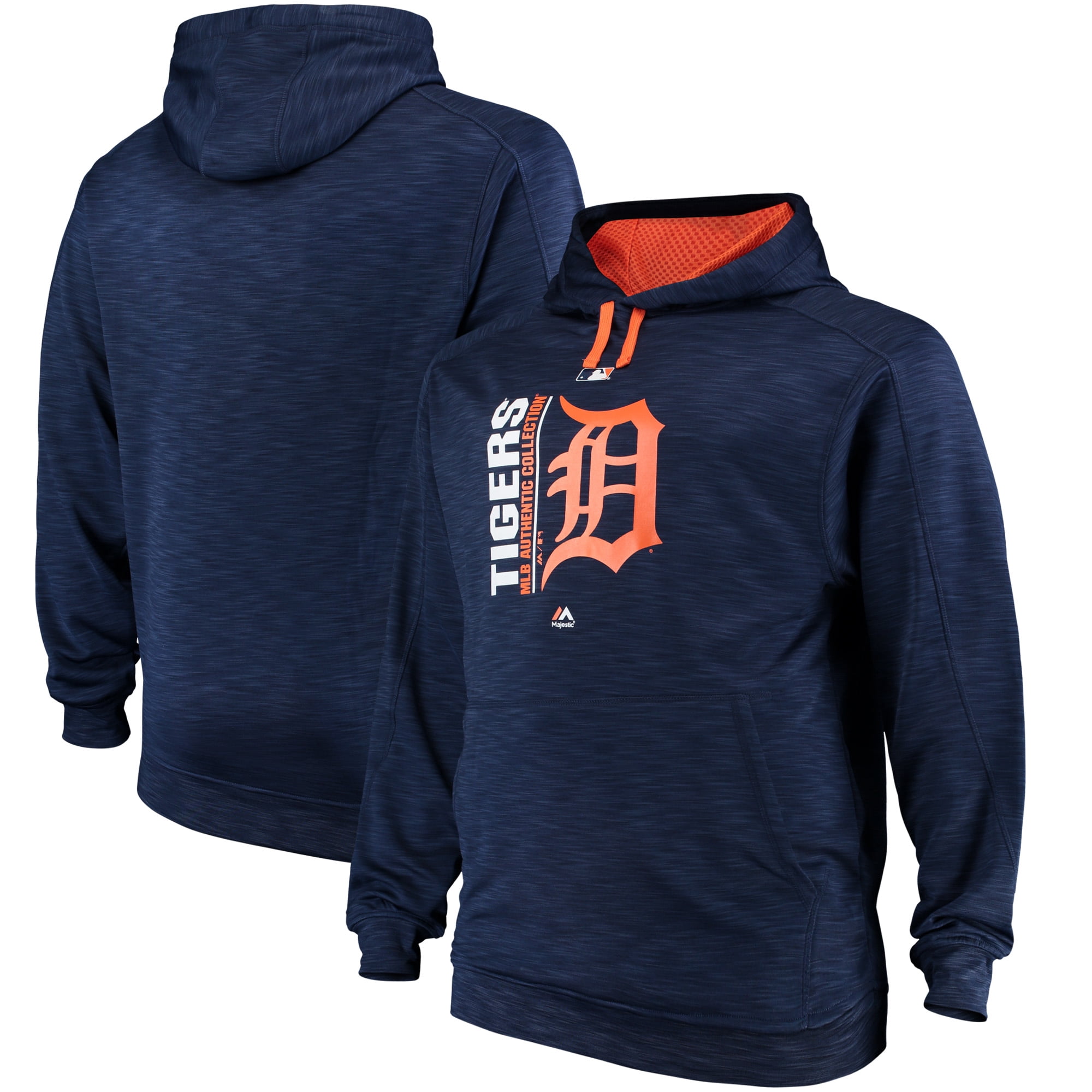 Detroit Tigers Majestic Big & Tall Team Icon Streak Hoodie - Navy - Walmart.com - Walmart.com