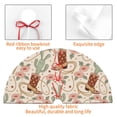 thumbnail image 7 of Cauagu 30" Christmas Tree Skirt Floral Cowboy Boots Pattern Christmas Tree Decorations Tree Mat for Xmas Decorations Occasion Holiday Home Decor -30", 7 of 7