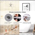 thumbnail image 5 of Beach Shell Starfish Bathroom Shower Curtain Beachconch Sand Blue Sky Beach Themed Shower Curtains Set with 12 Hooks Large Size 72x72 Inch Machine Washable Digital Print Decor, 5 of 6