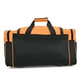 thumbnail image 4 of 21 Blank Sports Duffle Bag Gym Bag Travel Duffel with Adjustable Strap in Orange, 4 of 7