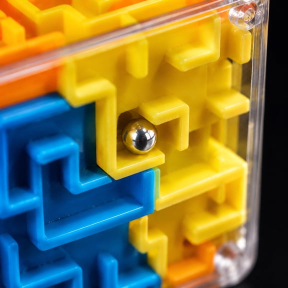 6-Sided Maze Ball Puzzle Toy 4cm Brain Teaser Stress Relief Kids Educational