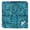 Blue, variant on Teal Green Ocean Waves Cloth Napkins, Summer Sea Pool Washable and Reusable Dinner Napkins Set of 2, Table Napkin for Kitchen Party Birthday Wedding Hotel Housewarming 20"x20"