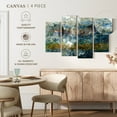 thumbnail image 4 of Elephant Stock Sea Depth Abstract Wall Art - Horizontal Multi Panel Canvas - Living Room Wall Decor - Abstract Multi Panel - Gray And Gold Decor By Chamira Young - 84" x 54", 4 of 4