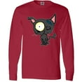 thumbnail image 3 of Inktastic Goth Animals Pets Black Cat Long Sleeve T-Shirt, 3 of 5
