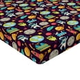 thumbnail image 2 of Ambesonne Space Fitted Sheet, Galaxy Party Pattern, Twin Size, Multicolor, 2 of 3