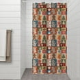 thumbnail image 2 of Multicolor Christmas Icon Pattern Shower Curtain 36"x72" ,Bathroom Decorative Shower Curtains Set with 12 Hooks,Modern Waterproof Washable Shower Curtain, 2 of 6