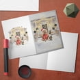 thumbnail image 3 of Happy New Year 2026 Cairn Terrier Santa Gnome Holiday Party Snow 5x7in Folded Greeting Card Cairns Dog Lover Single Note Card with Envelope - 13019, 3 of 5