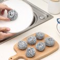thumbnail image 4 of Stainless Steel Sponges Scrubber Reusable Utensils Cleaning Ball for Kitchen, 4 of 6
