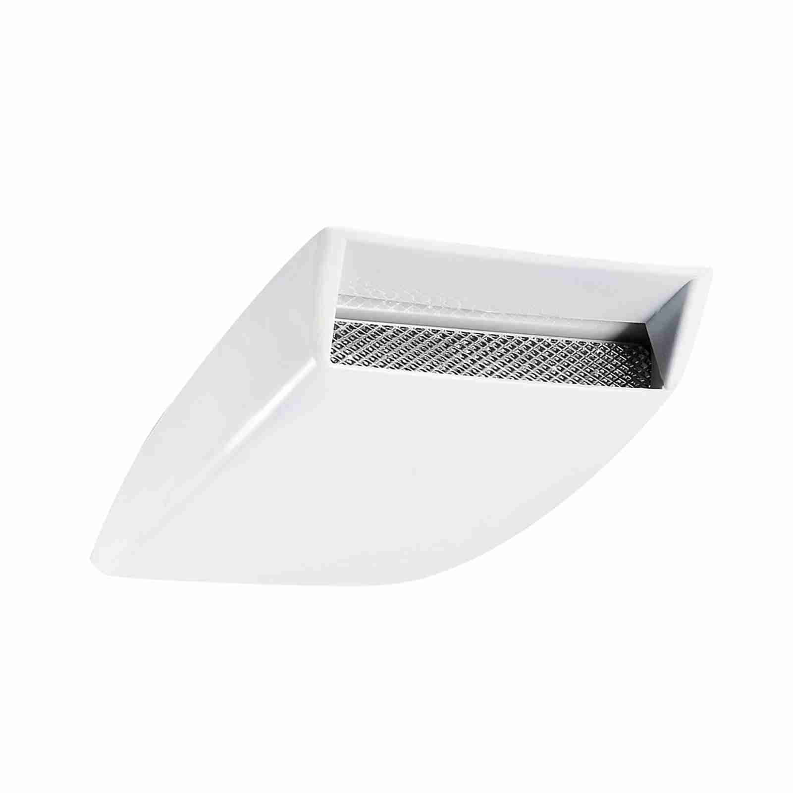 Decorative Hood Air Intake Scoop, Self,Adhesive ABS Vent For Custom Car Styling, 10" Length