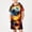 Orange, variant on Boys Graphic Outfit Sets Size 10, Hooded 2 PC Fashion Short Sleeve Kids Summer Clothing Sets White