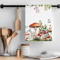 thumbnail image 2 of Mushrooms Kitchen Towel Dish Cloths Set of 3, Microfiber Soft Kitchen Hand Towels, Spring Flowers Leaves Butterflies Botanical Absorbent Quick Drying Dishcloths 18 x 28 Inches, 2 of 8