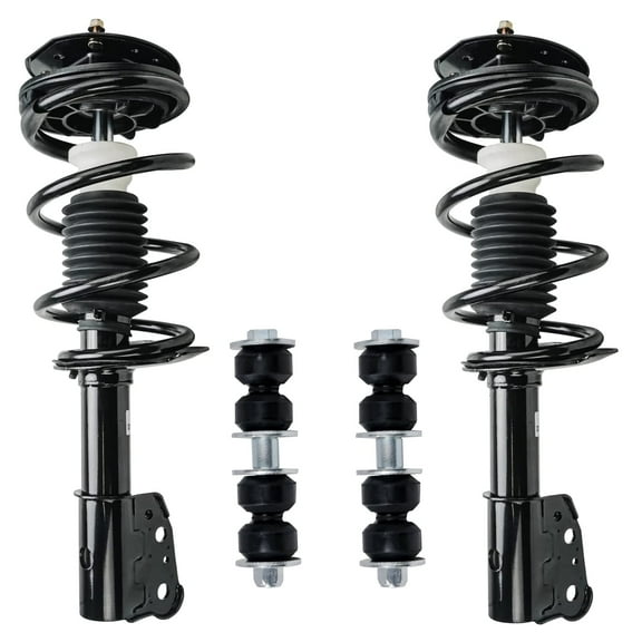 Detroit Axle - Front Struts Sway Bars for 1997-2003 Chevy Malibu 99-05 Alero Pontiac Grand Am 04-05 Classic Complete 2 Struts w/Coil Spring 2 Front Sway Bar Links Replacement Struts