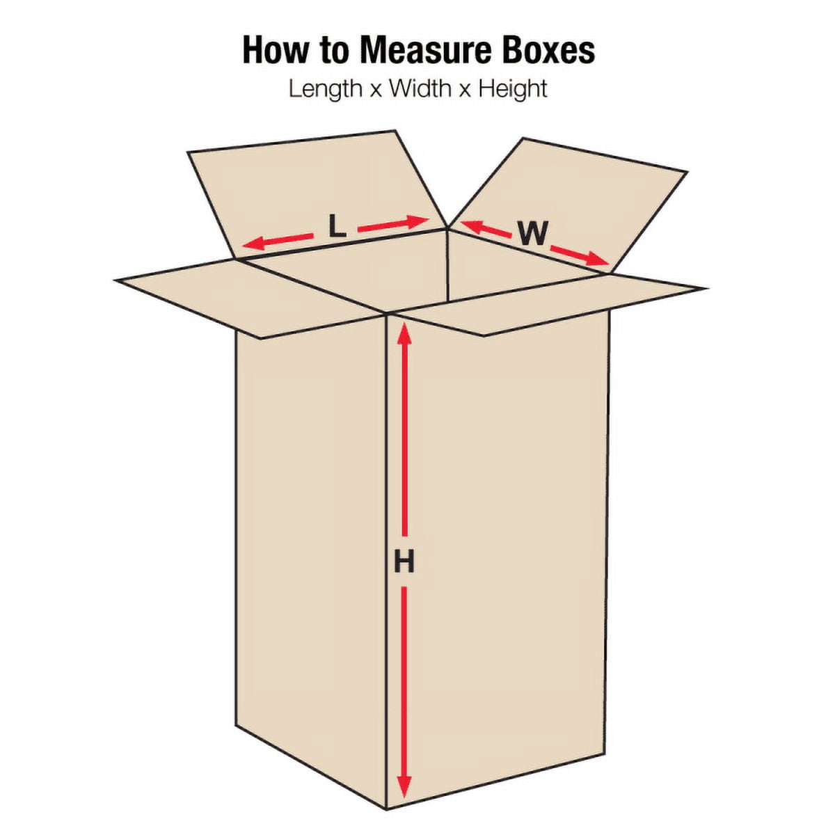 Partners Brand Tall Corrugated Boxes 4" x 4" x 28" Kraft 25/Bundle BS040428