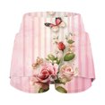 thumbnail image 3 of qelini Womens Workout Shorts Plus Size High Waist Yoga Skorts Pockets Print Sleep Wear Swim Shorts, 3 of 6