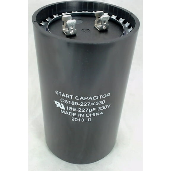 CS189-227X330, Start Capacitor Round 189-227 Mfd. 330 Volt