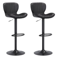 Set of 2 Walsunny Leather Upholstered Swivel Counter Stools only .99: eDeal Info