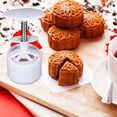 thumbnail image 3 of Moon Cake Molds Hand-Pressure Mooncake Mold Set with 6Pcs Stamps, 3 of 9