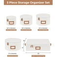 thumbnail image 2 of China Storage Containers, 5 Pack, Beige, 2 of 7