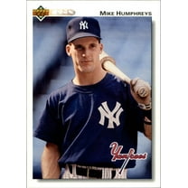 Mike Humphreys 1992 Upper Deck MLB #432 Baseball Card New York Yankees