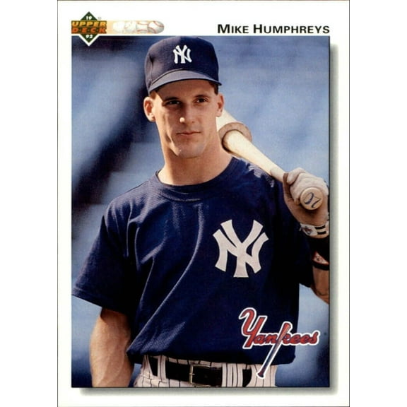 Mike Humphreys 1992 Upper Deck MLB #432 Baseball Card New York Yankees