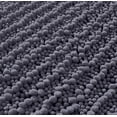 thumbnail image 5 of Zebrux Non Slip Thick Shaggy Chenille Bathroom Rugs, Bath Mats for Bathroom Extra Soft and Absorbent - Striped Bath Rugs Set for Indoor/Kitchen (20 x 30 + 15 x 23'', Dark Gray), 5 of 5