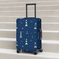 thumbnail image 2 of Lsque Lighthouses and Anchors Printed Luggage Cover, Travel Luggage Protector,Scratch and Dirt Resistant, Fits 18-32 Inch Luggage - Medium, 2 of 9