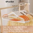 thumbnail image 1 of 10pcs Non-Slip Coated Metal Suit Coat Hanger Heavy Duty Clothes Hangers Metal Shirt Jacket Hanger with Round Notches for Dress, 1 of 6