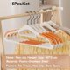 thumbnail image 1 of 10pcs Non-Slip Coated Metal Suit Coat Hanger Heavy Duty Clothes Hangers Metal Shirt Jacket Hanger with Round Notches for Dress, 1 of 6