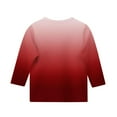 thumbnail image 4 of Girls Long Sleeve Shirts Soft Cotton Crewneck Girls' Basic Long-Sleeve T-Shirts Toddlers' Tagless Tees Red 120cm/47in, 4 of 5
