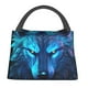 thumbnail image 1 of Balery Futuristic Blue Light Wolf Bolsa de Aislamiento Portátil – Bolsa de Almuerzo con Forro de Aluminio Mejorado, Funda Impermeable y Fácil de Limpiar para Picnic y Caja de Almuerzo, 1 of 6