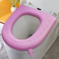 thumbnail image 4 of High Foam Toilet Seat Cushion, Washable Wipeable, All-Season Bathroom Use, EVA Material, Non-Slip, Reusable, Portable with Travel Bag, Suitable for Adults Kids, Hygienic Toilet Seat Cover, 4 of 5