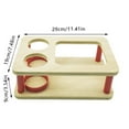 thumbnail image 3 of Desktop Ornament Desktop Sofa Bar with Snack Bowl and Tray Holder Stylish Wooden Mini Sofa Storage Rack Side Table and Coffee Table Accessory for Home, 3 of 4