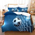 thumbnail image 3 of 3D Sports Basketball Blue Quilt Cover Set Bedding Set Duvet Cover Pillowcases, 3 of 3