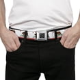 thumbnail image 3 of Buckle-Down Belt, Seatbelt Buckle Belt, California State Flag White, Youth 22 to 32 Inches, 3 of 9