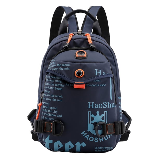 JShteea Bolso Bandolera Nailon Transpirable para Hombre Bandolera para Deporte Ciclismo (azul Oscuro)