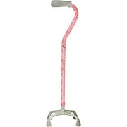 Carex Pink Hydrangea Pattern Quad Cane