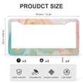 thumbnail image 3 of License Plate Cover Multicolored Pink Blue Swirl License Plate Frames Cover Holders 2 Pieces Ink Liquid Metal License Plate Frames for Us Standard Vehicles 12.2 X 6.3 inch, 3 of 6
