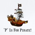 thumbnail image 2 of CafePress - P Is For Pirate Body Suit - Baby Light Bodysuit, Size Newborn - 24 Months, 2 of 4