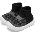 thumbnail image 1 of HAYAN Baby Boy Girl Non-Skid Indoor Infant Walking Shoes Breathable Warm Elastic Sock Shoes with Memory Sole Protect Toes Outdoor Sneakers, 1 of 1