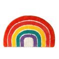 thumbnail image 1 of Alfombrillas de suelo de dibujos animados de arcoíris semicirculares, alfombrillas de puerta, alfombrillas de baño, alfombrillas absorbentes antideslizantes para baño 45*65 cm, 1 of 5