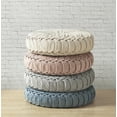 thumbnail image 4 of Regency Heights Round Floor Pillow, Meditation Seating Cushion, Chenille Sitting Pillows Floor and Chair Cushion for Yoga Living Room Balcony Office Outdoor, Dia 22"x6"H, Grey, 4 of 5