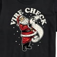 thumbnail image 3 of Instant Message - Vibe Check Santa Christmas - Men's Short Sleeve Graphic T-Shirt, 3 of 6