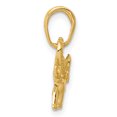 thumbnail image 2 of 14k Yellow Gold Polished Elephant Charm Pendant, 2 of 4