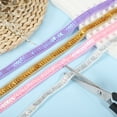 thumbnail image 3 of 11 Yard Sequins Trim Ribbon 0.5 Inch Sequin Gimp Braid Trim Spangle Flat Sequins for Crafts Sewing Clothes Home Party Decoration, Navy Blue, 3 of 7