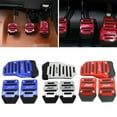 thumbnail image 2 of Aluminum Car Pedal Cover Set  Automatic Transmission & Gas Foot Covers in Red Silvery, Blue - Stylish Auto Interior Accessories, 2 of 6