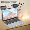 thumbnail image 2 of Clip Mini Portable USB Stereo Speaker Soundbar for Notebook Laptop Computer PC Mp3 Phone Music Player, 2 of 8