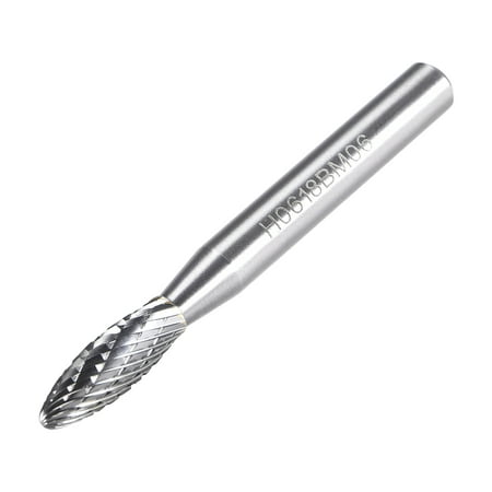 

Carbide Burrs YG8 Double Cut Rotary Burrs File Oval Shape Cutting Burrs with 1/4 Shank 1/4 Head for Die Grinder Bits